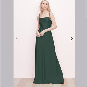 Watters Sonya Bridesmaids Dress in Evergreen